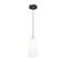Z-Lite Farrell 1 Light Pendant, 6in. W x 11in. H, Matte Black 3043P6-MB - alternate 3